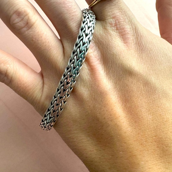 John Hardy Icon Bracelet- White Diamond & 925 Sterling Silver Bracelet - Picture 10 of 16